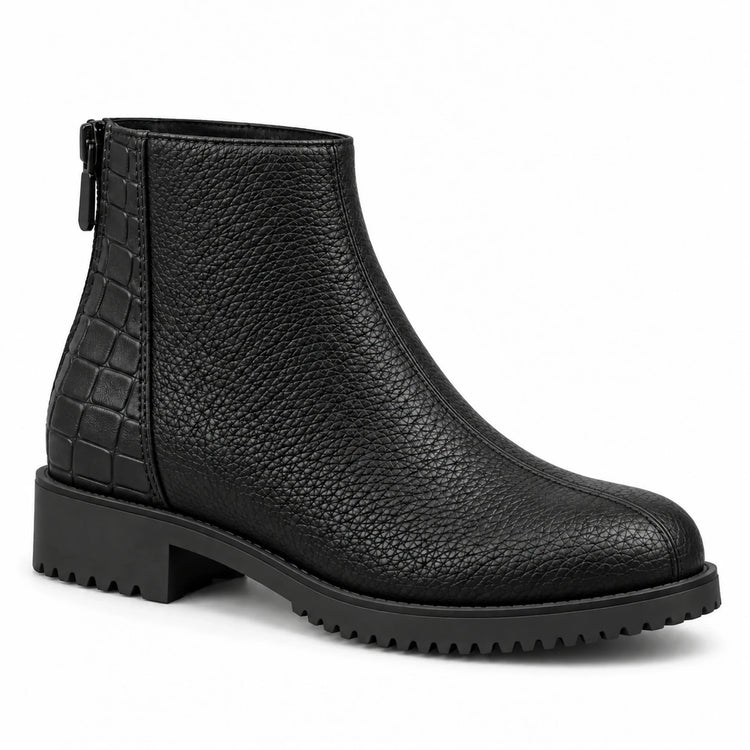 Shoppingooo women's black half boot