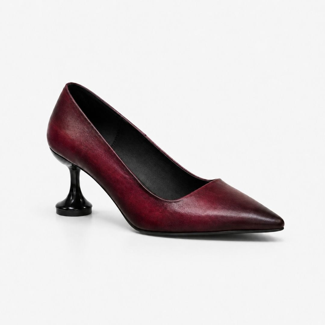 Women’s Heels Vintage Hand-Painted Patina