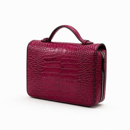 Genuine Leather Men's Hand Clutch – Crocodile Texture