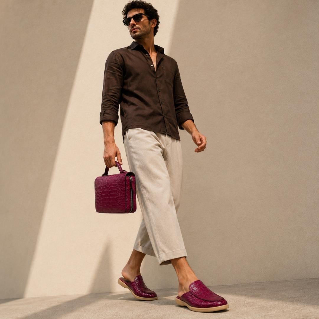 Men's Genuine Leather Mule – Timeless Style & Everyday Comfort