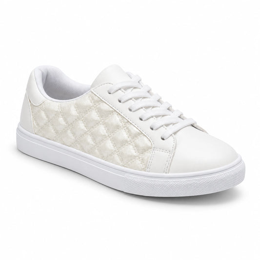 Women’s Quilted Shiny Sneakers
