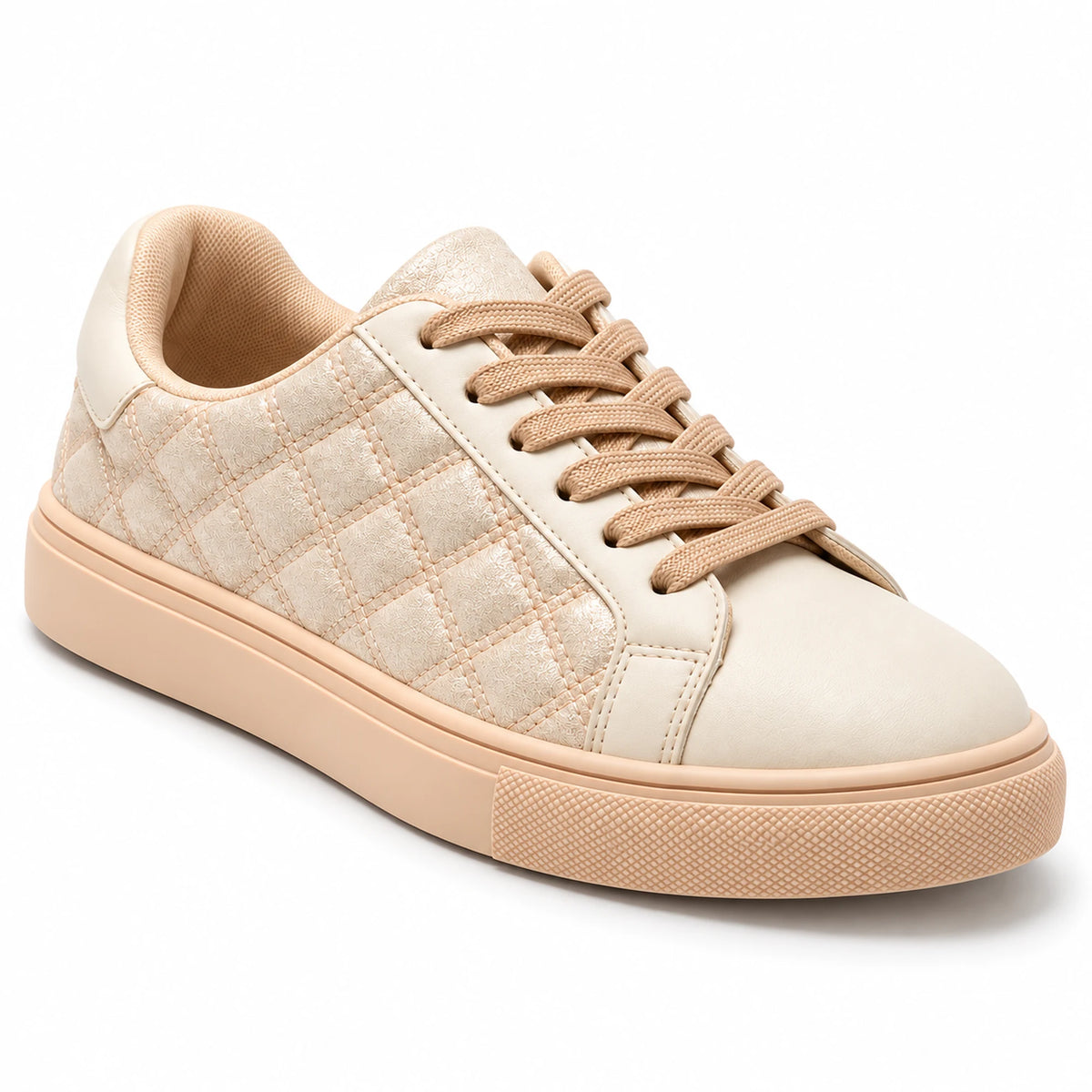 Women’s Quilted Shiny Sneakers